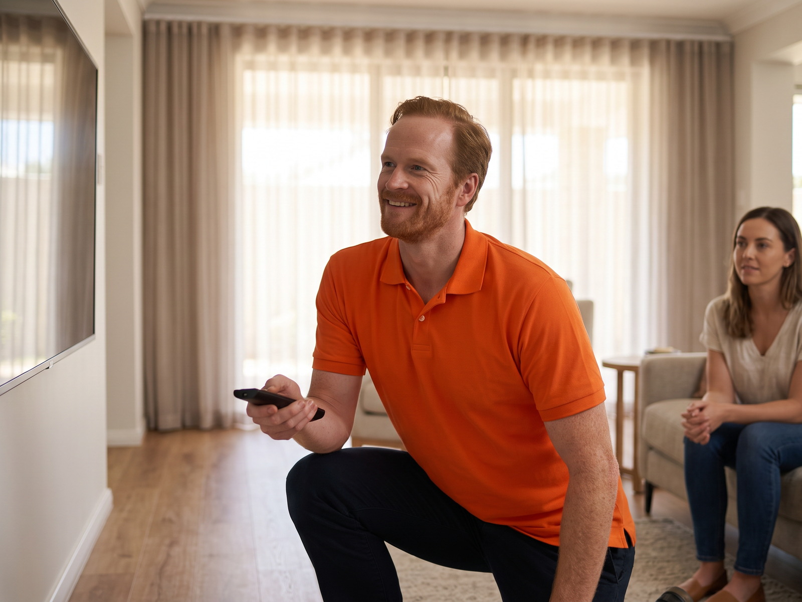 Professional Smart TV Setup in Perth 1 Smart TV and streaming device setup in a Perth home